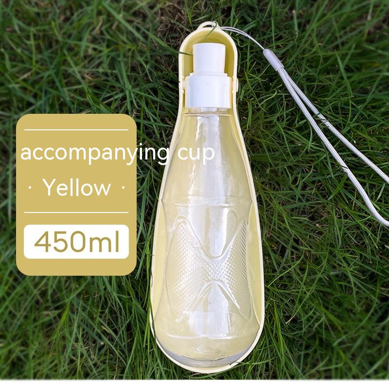 Portable Folding Dog Water Bottle - 550ml Large Capacity for Outdoor Adventures with Your Medium to Large Dog