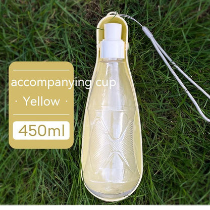 Portable Folding Dog Water Bottle - 550ml Large Capacity for Outdoor Adventures with Your Medium to Large Dog