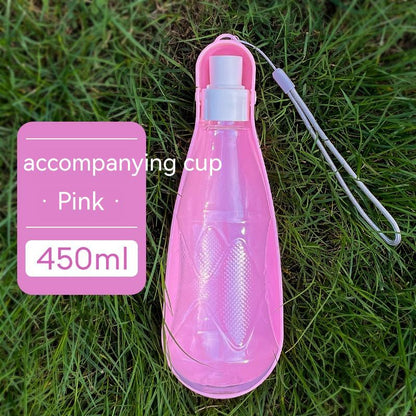 Portable Folding Dog Water Bottle - 550ml Large Capacity for Outdoor Adventures with Your Medium to Large Dog