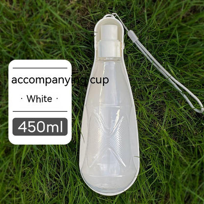 Portable Folding Dog Water Bottle - 550ml Large Capacity for Outdoor Adventures with Your Medium to Large Dog